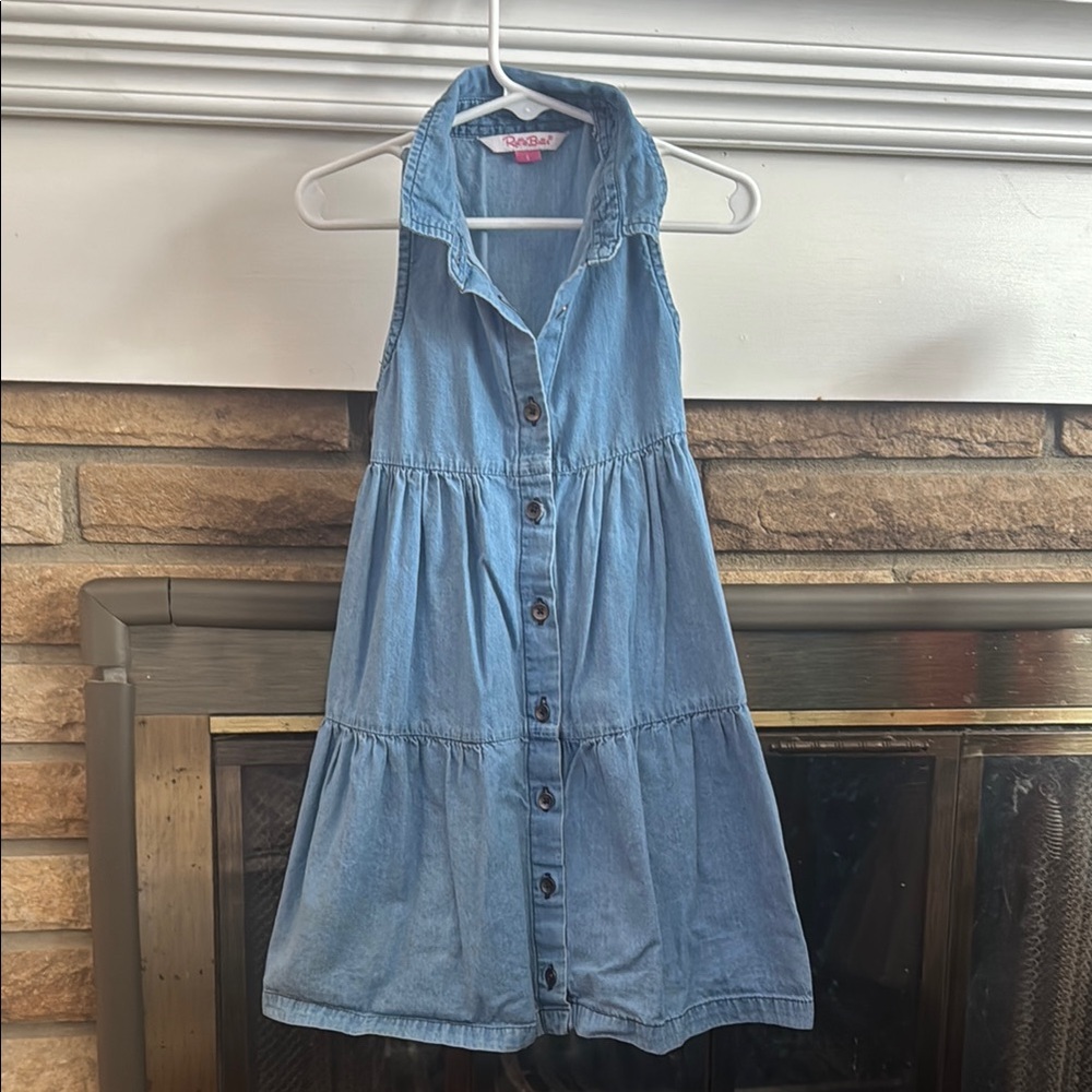 Ruffle Butts Blue Denim dress